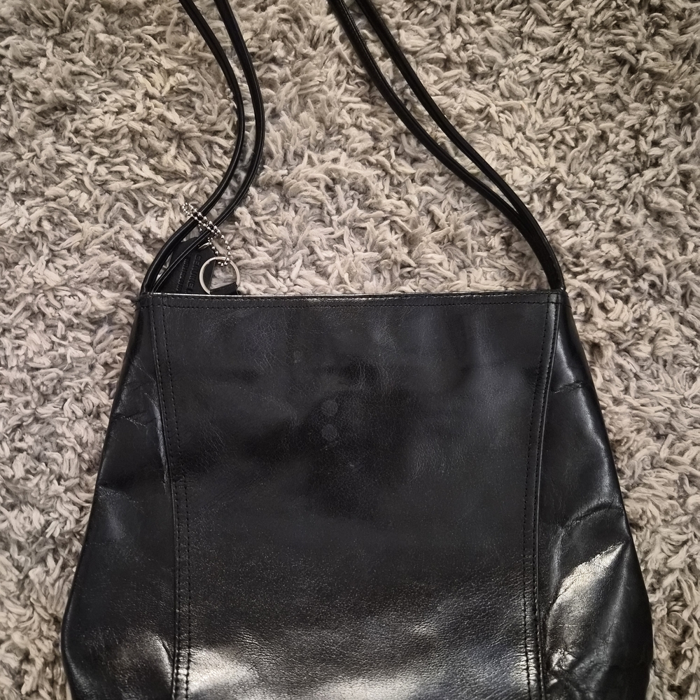 Worthington Genuine Leather Shoulder Bag | Black Classic Purse